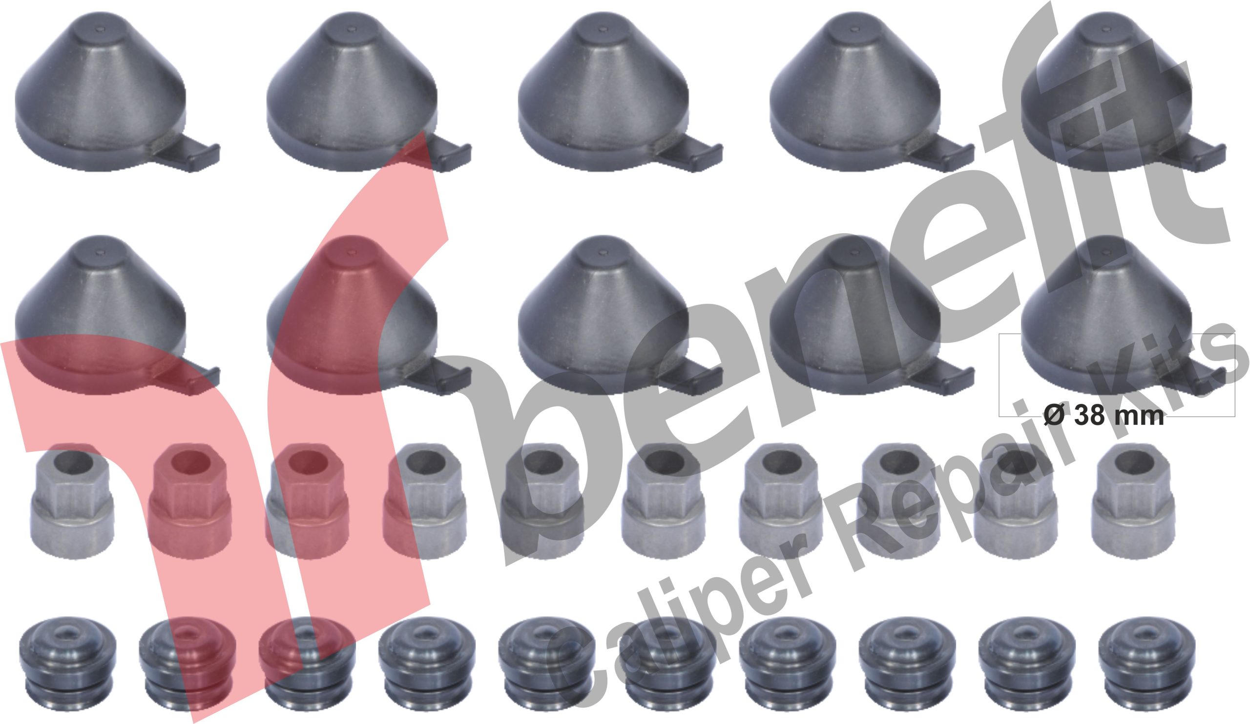 Kaliper Kapak Takımı 38mm