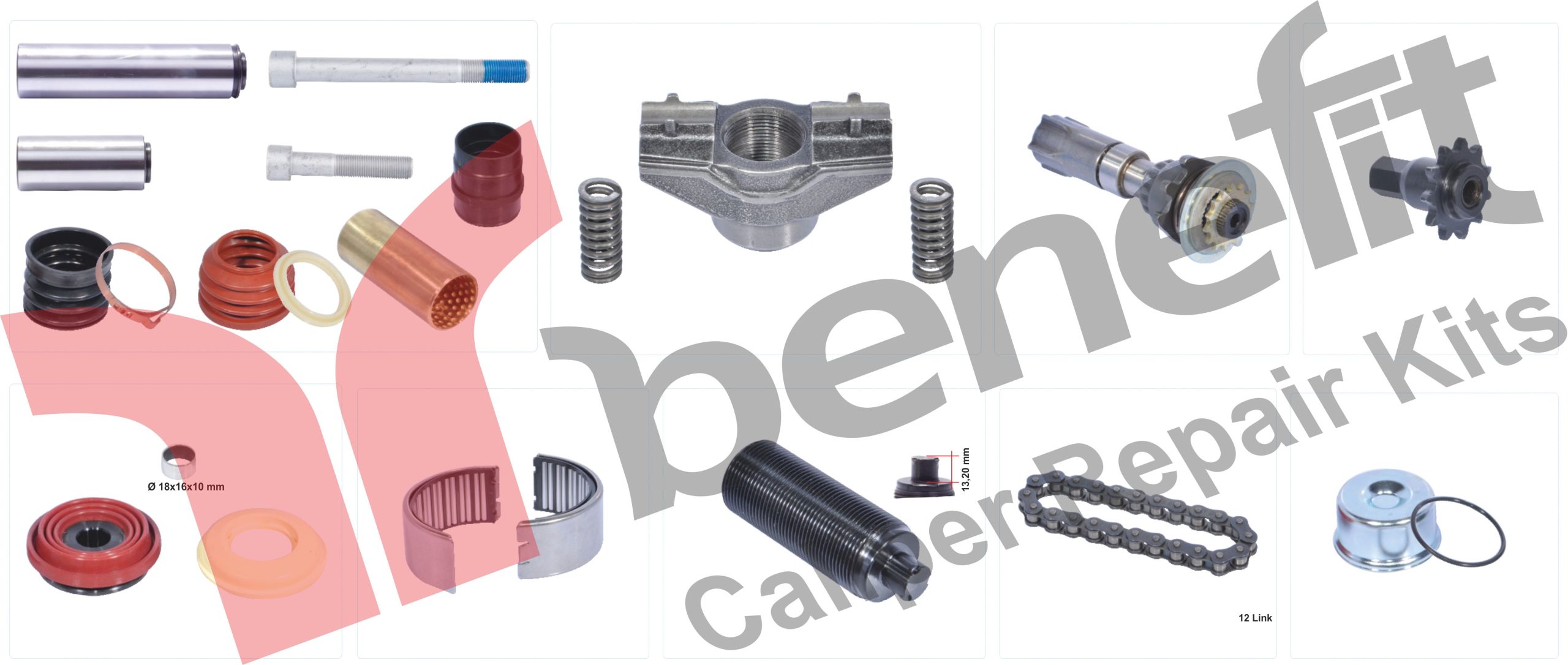 12-160 Man Komple Kaliper Tamir Takımı