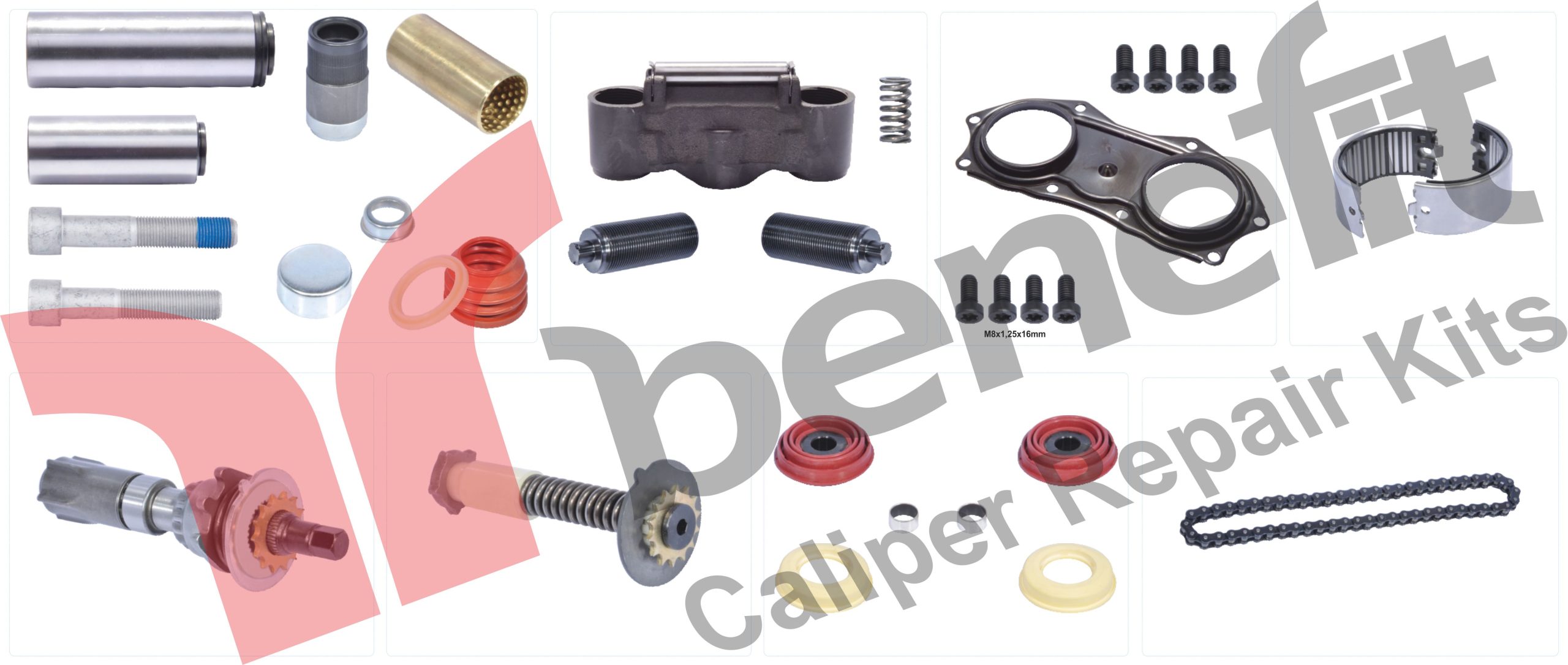 Yeni Model ACTROS BPW Kaliper Tamir Takımı Komple