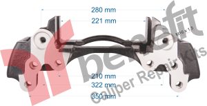 Mercedes Arocs Arka Sağ Kaliper Semeri