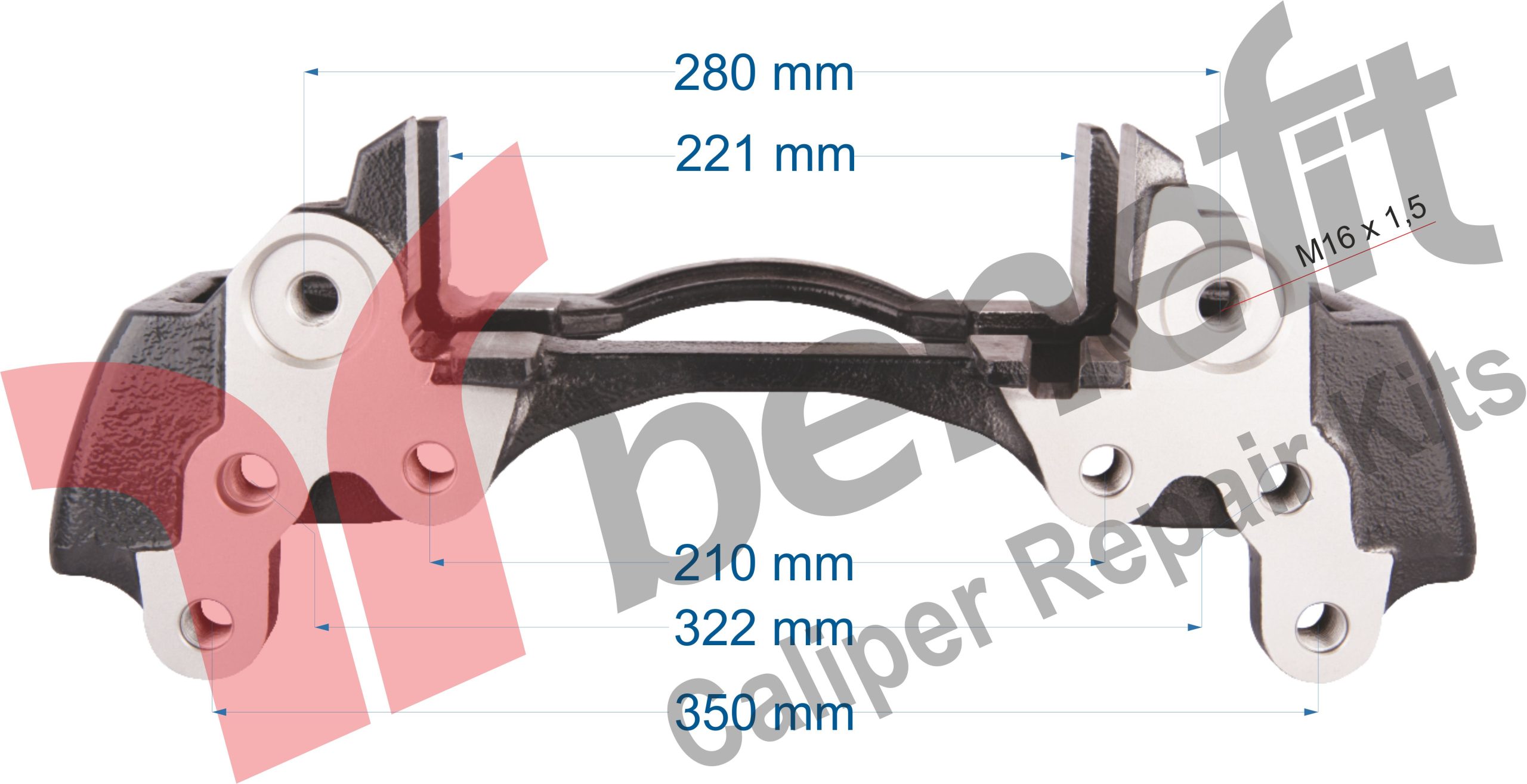 Скоба суппорта 3a Mercedes правая