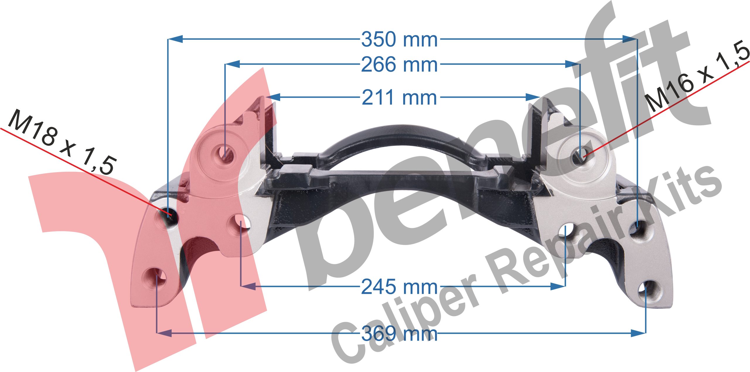 Скоба суппорта правая 3a Renault Midlum