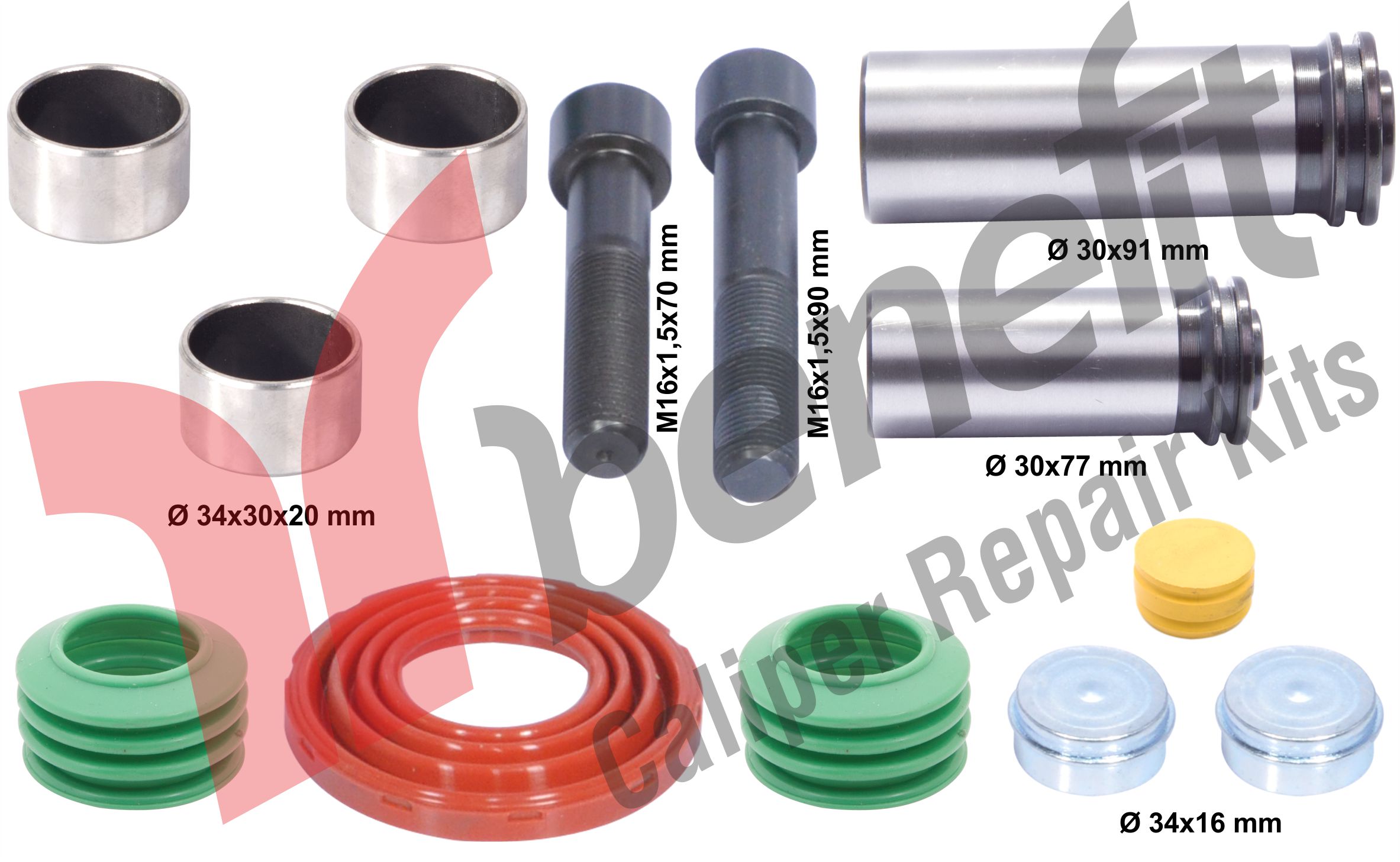 Kaliper Perno Tamir Takımı