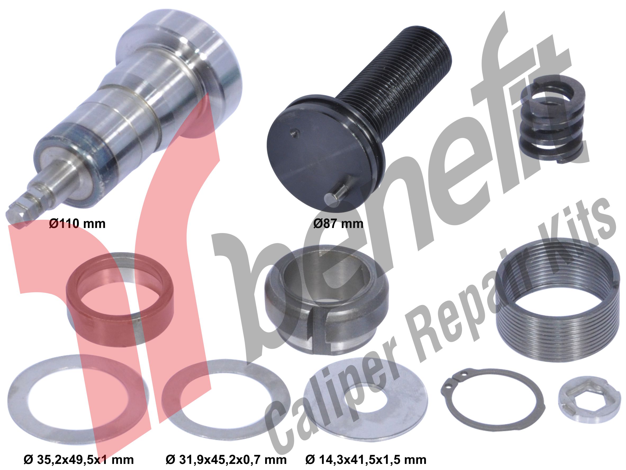 Kaliper Ayar Mekanizma Pul Takımı