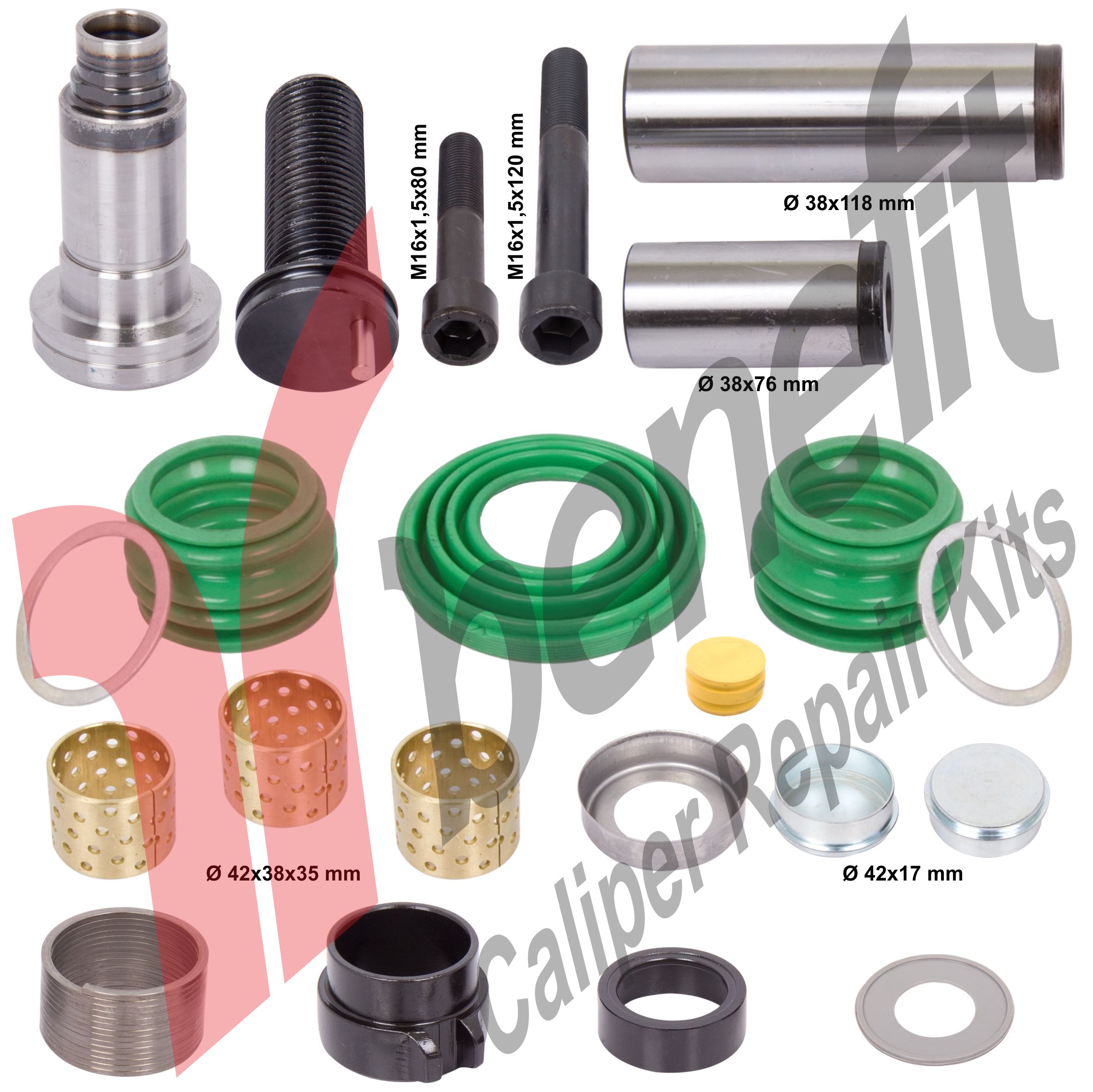 Kaliper Perno Tamir Takımı