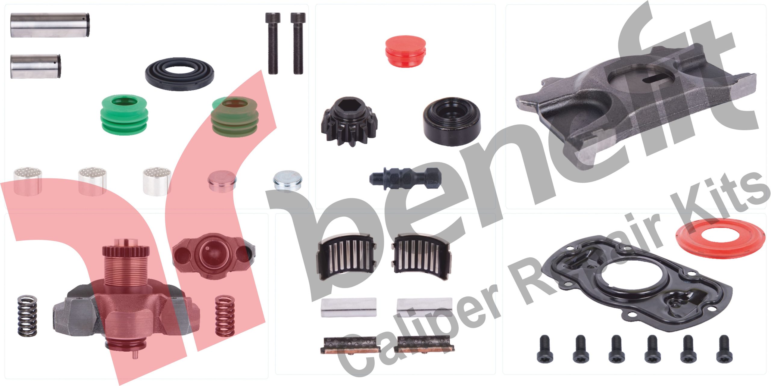 Kaliper Tamir Takımı Komple Sol Mercedes Arocs Ön