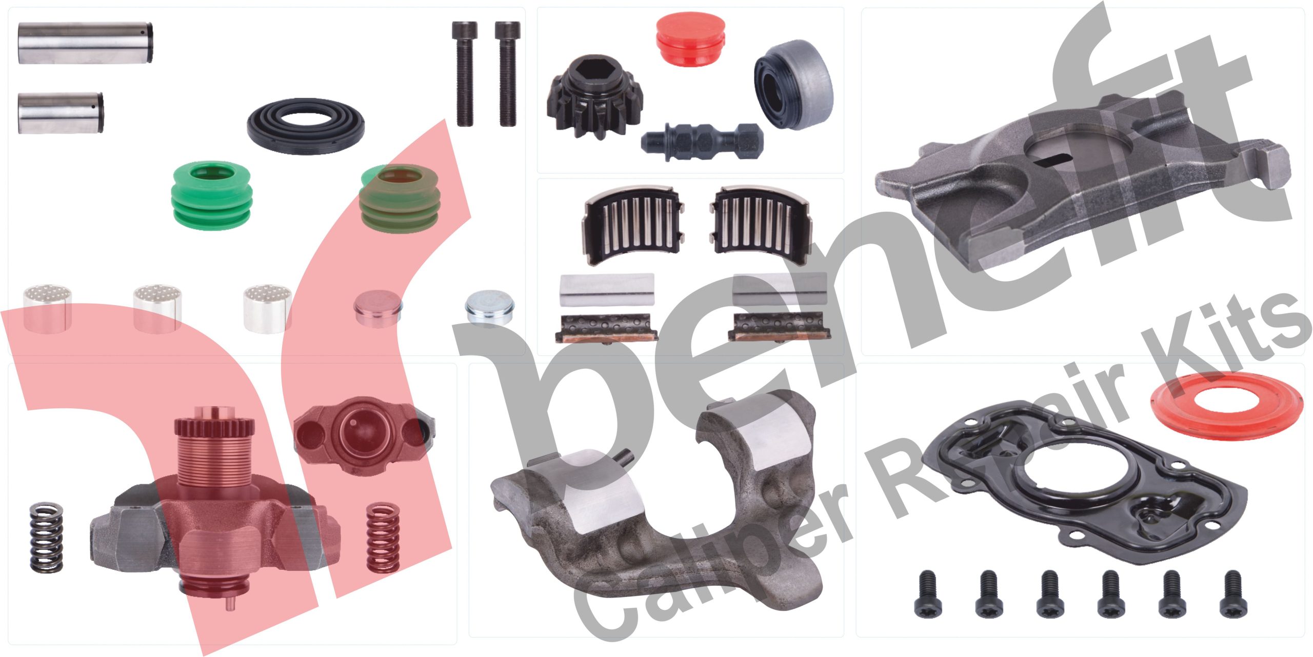 Р/к суппорта (правый) полный комплект Mercedes Arocs