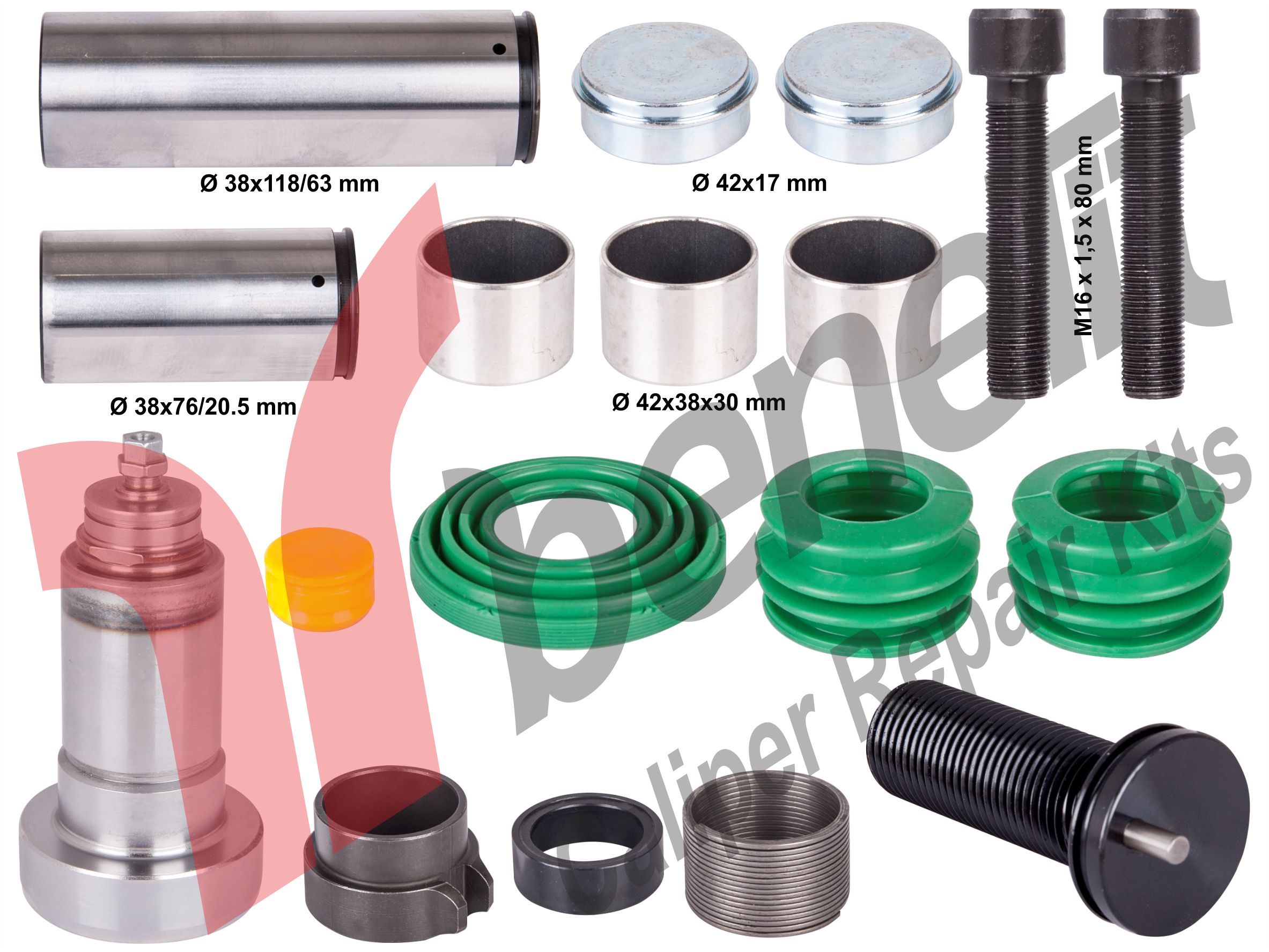 Kaliper Perno Tamir Takımı