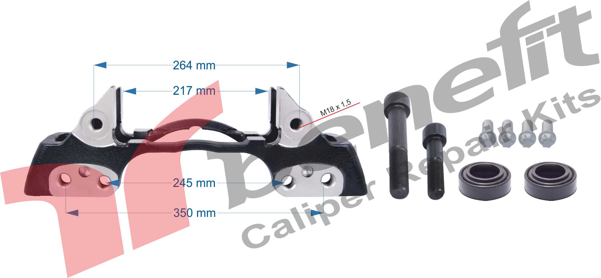 Caliper Carrier For Ror Axle