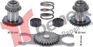 Kaliper Şaft Dişlisi Takımı Sağ 35mm