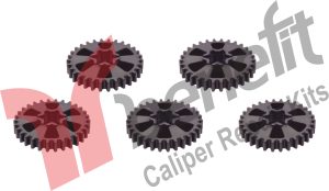 caliper adjustment gear set