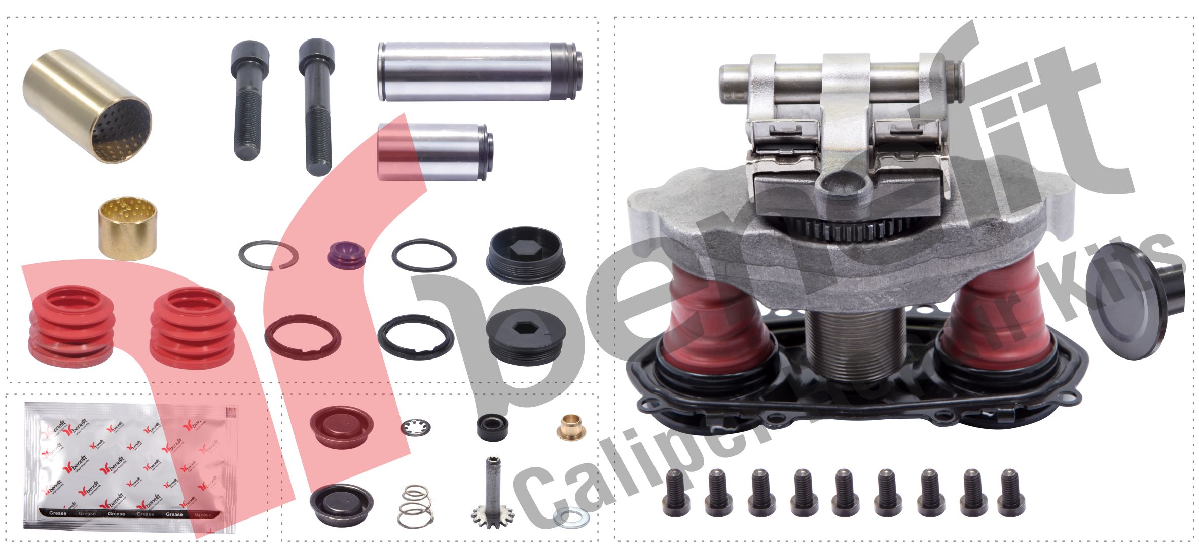 Полный ремкомплект суппорта