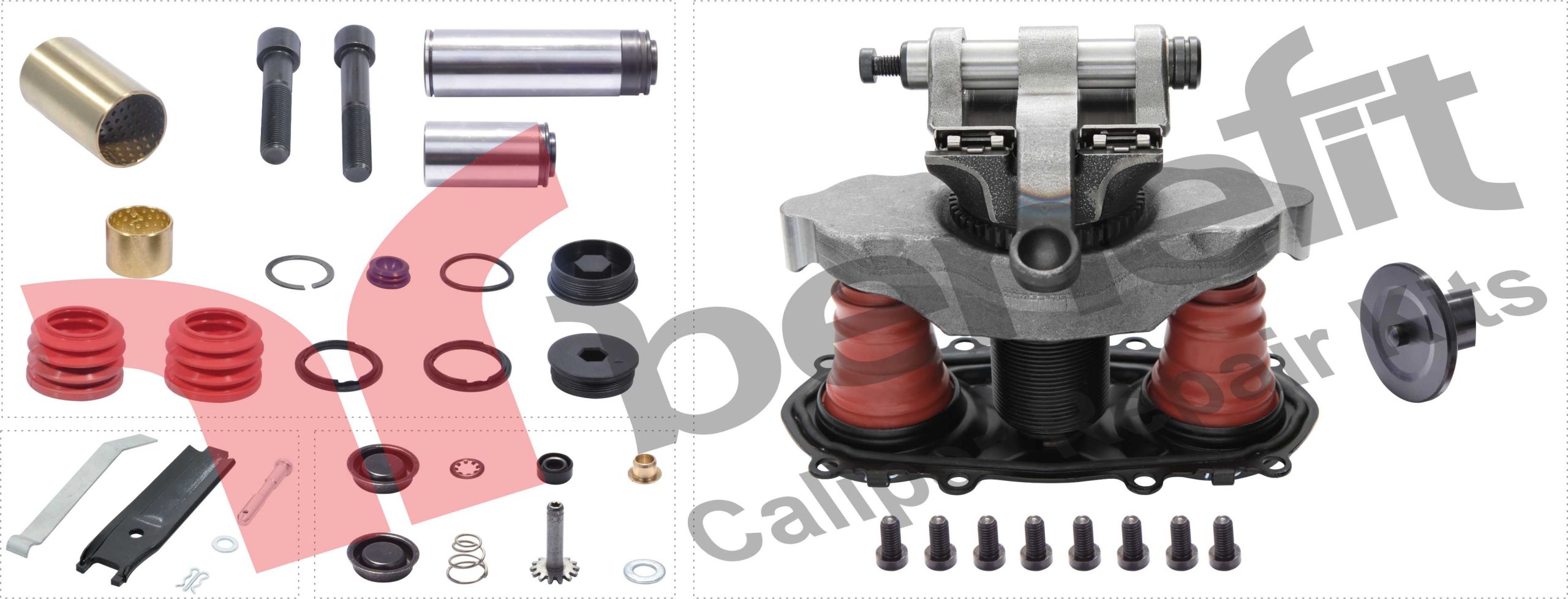 Р/к суппорта (полный комплект) со штырем