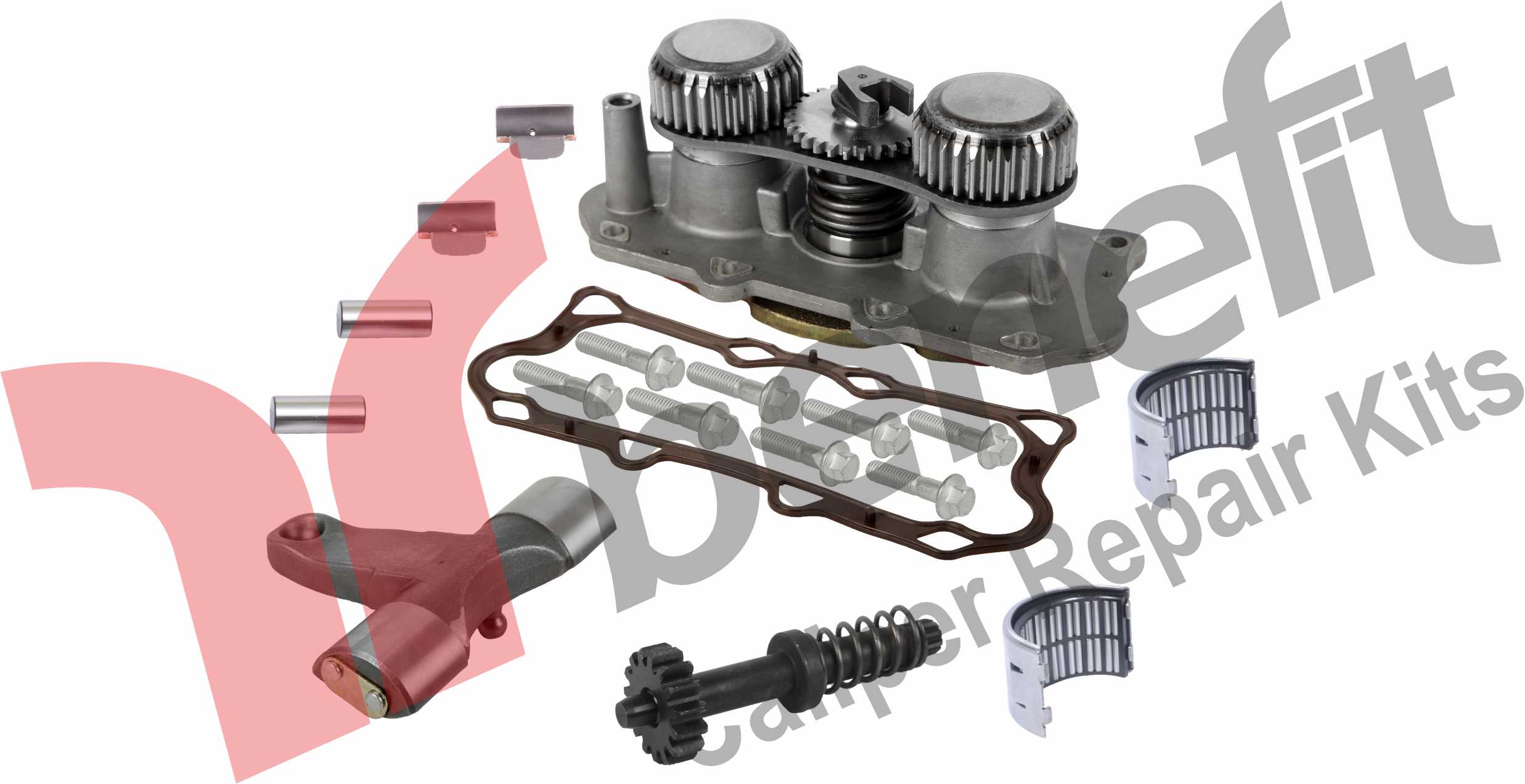 Задний комплект механизма калибровки - L
